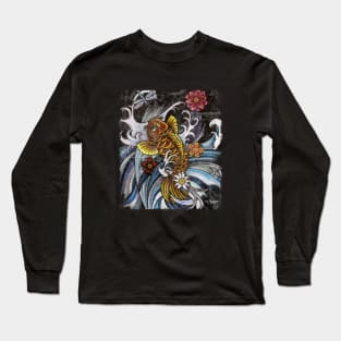 Koi & Dragonfly Playing Long Sleeve T-Shirt